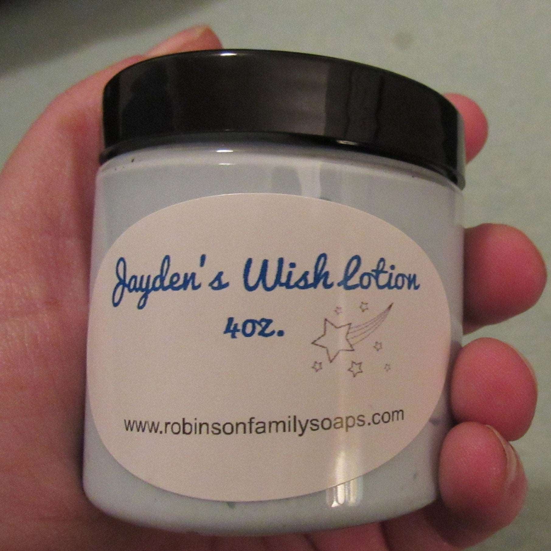 Jayden's Wish Lotions for Sensitive Skin & Skin Aliments Scented & Fragrance Free Lotion & Moisturizer Robinson Family Soaps   