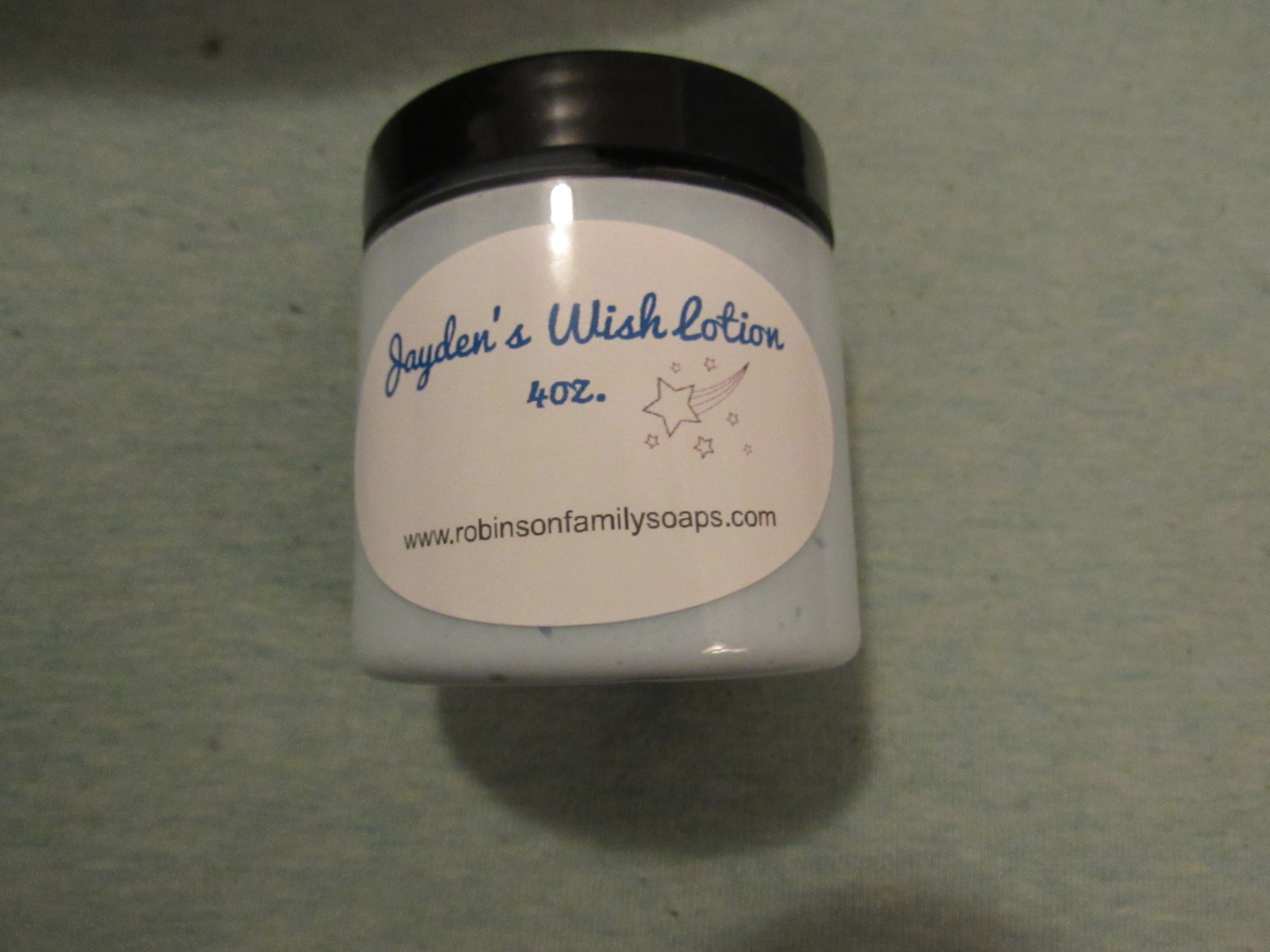 Jayden's Wish Lotion made for people with all skin ailments. 