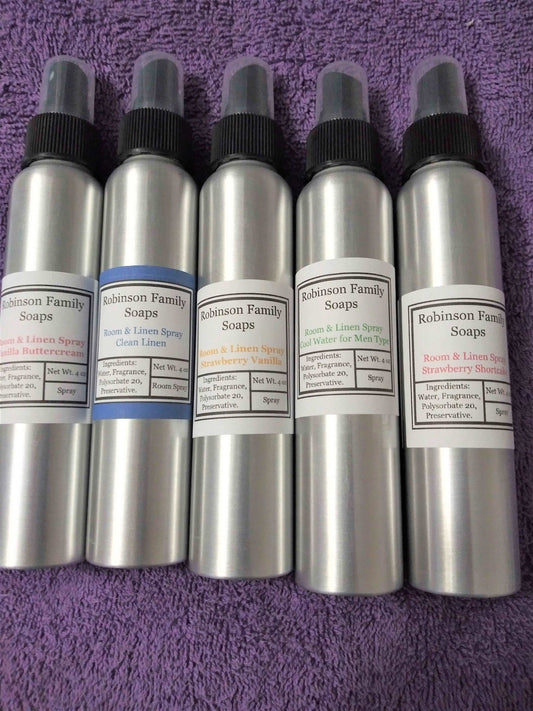 Room Spray Sample/Testers Home Fragrances Robinson Family Soaps   