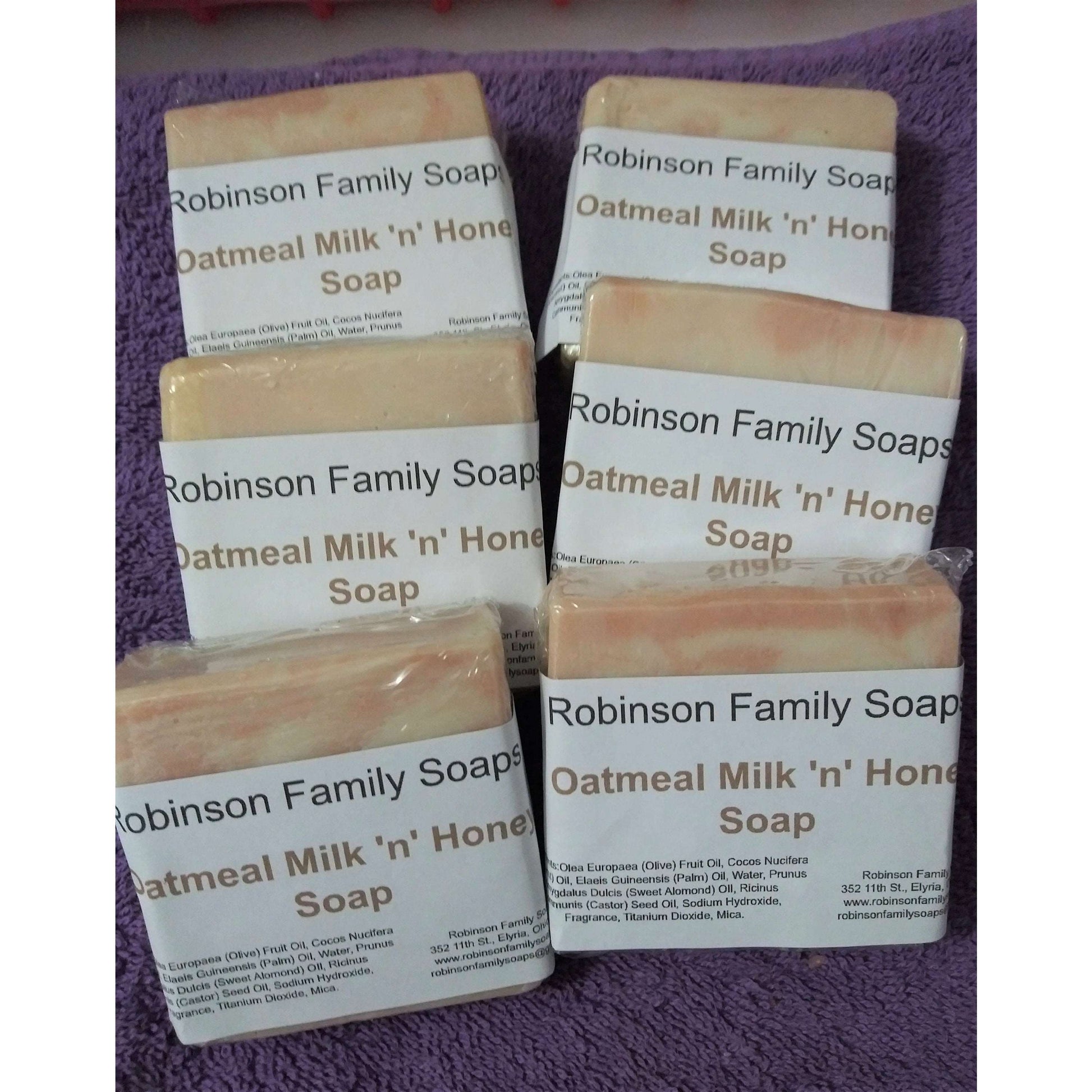 Oatmeal Milk 'n' Honey Coconut Milk Soap Bar Soap Robinson Family Soaps   