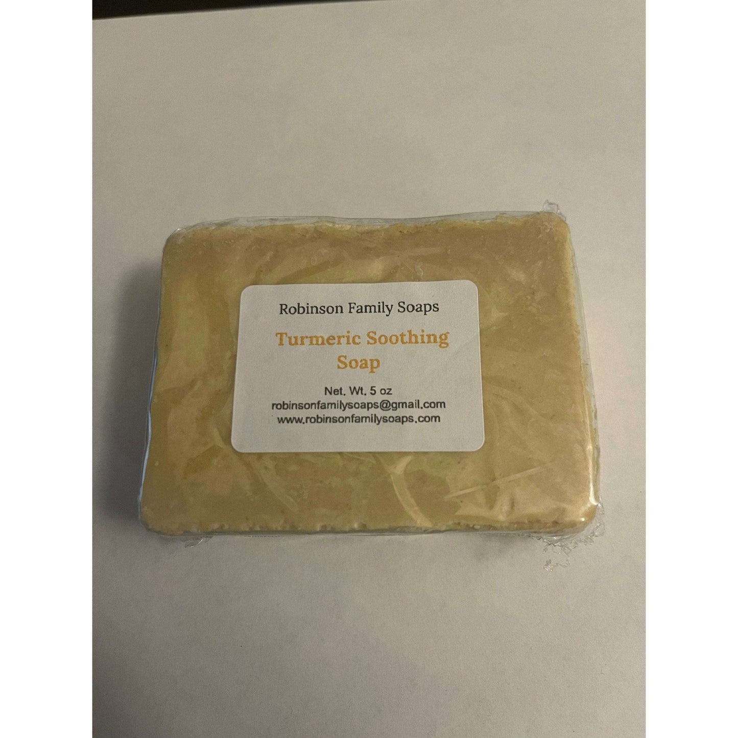 Turmeric Soothing Soap for Sensitive Skin & Skin Aliments Bar Soap Robinson Family Soaps   