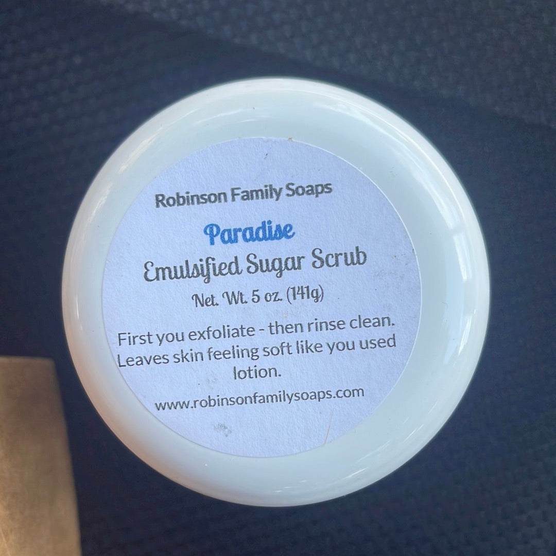 Emulsified Sugar Scrubs Skin Care Robinson Family Soaps Paradise  